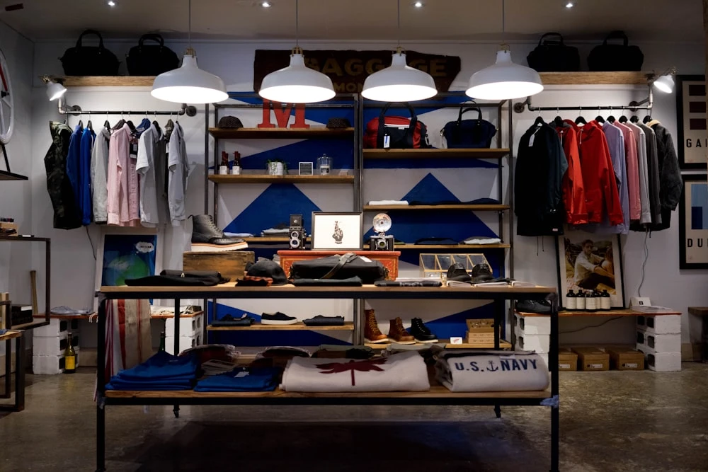 The Flagship Boutique — luxury retail interior with curated display fixtures