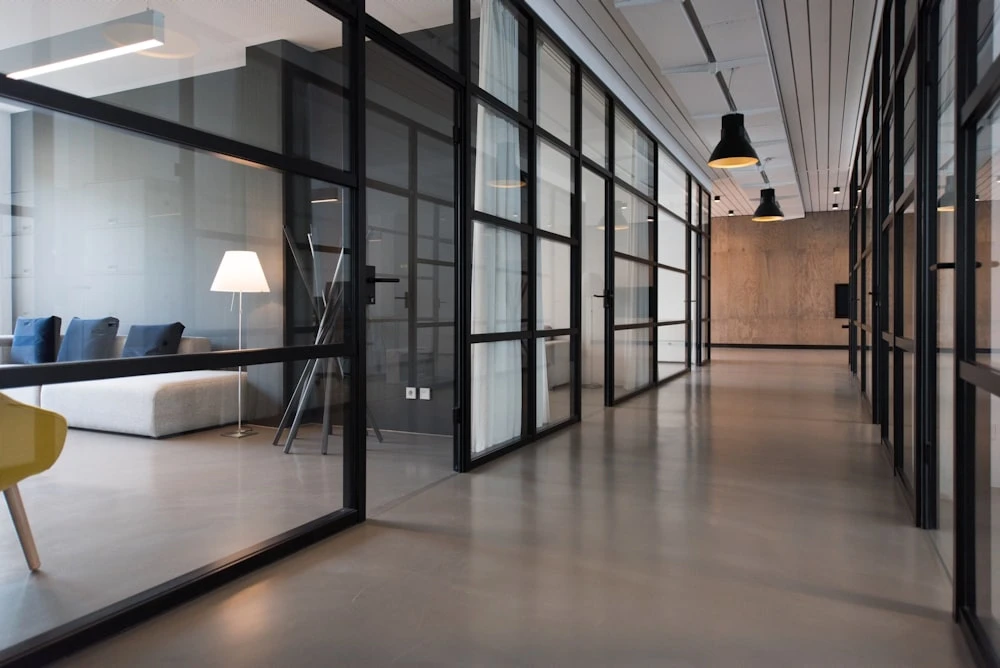 Vertex Co-working Hub — open-plan office with acoustic zones and natural light