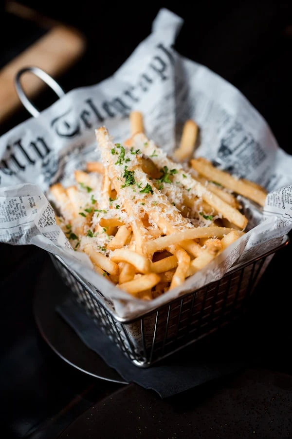 Masala Fries — Chaat masala, lemon, fresh coriander