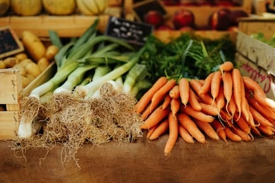 Fresh vegetables from a local farm