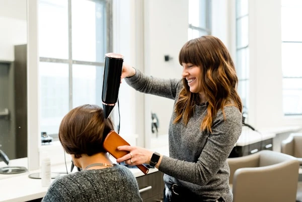 Professional salon styling station