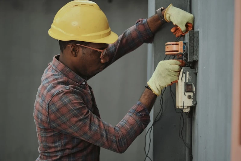 A SwiftFix Pro technician working professionally at a customer's home